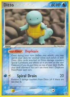Ditto card in English