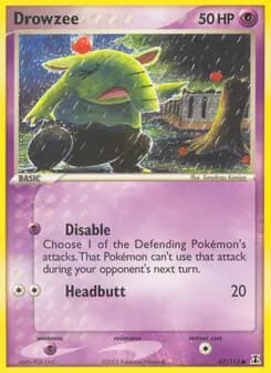 Drowzee card in English