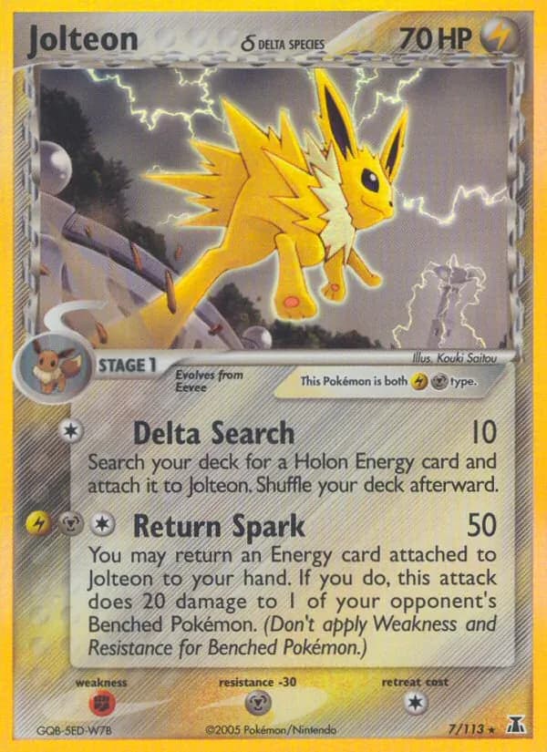 Jolteon δ card in English