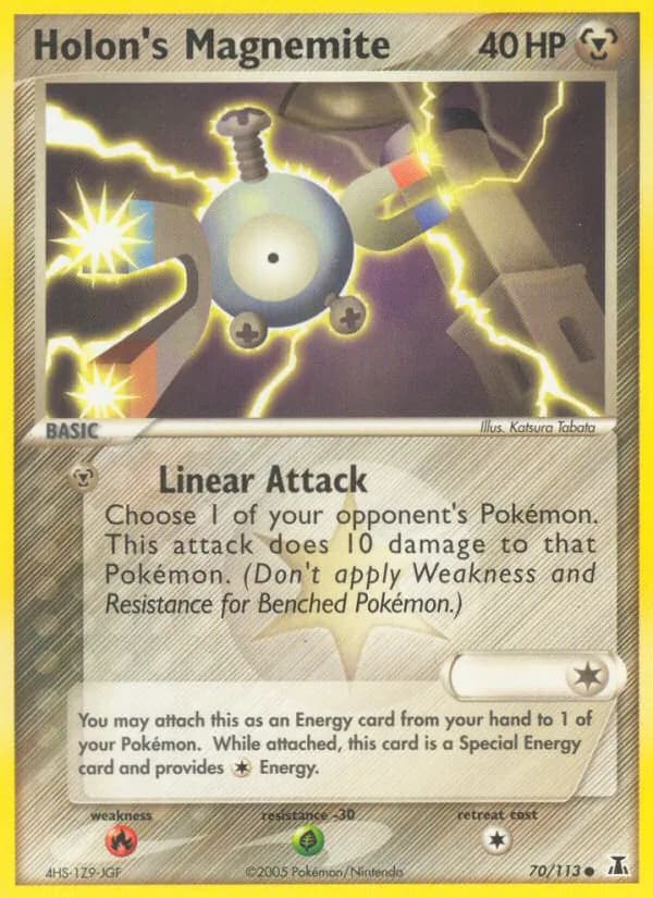 Holon's Magnemite card in English