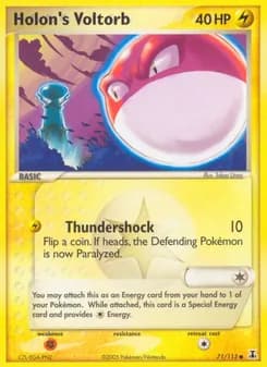 Holon's Voltorb card in English