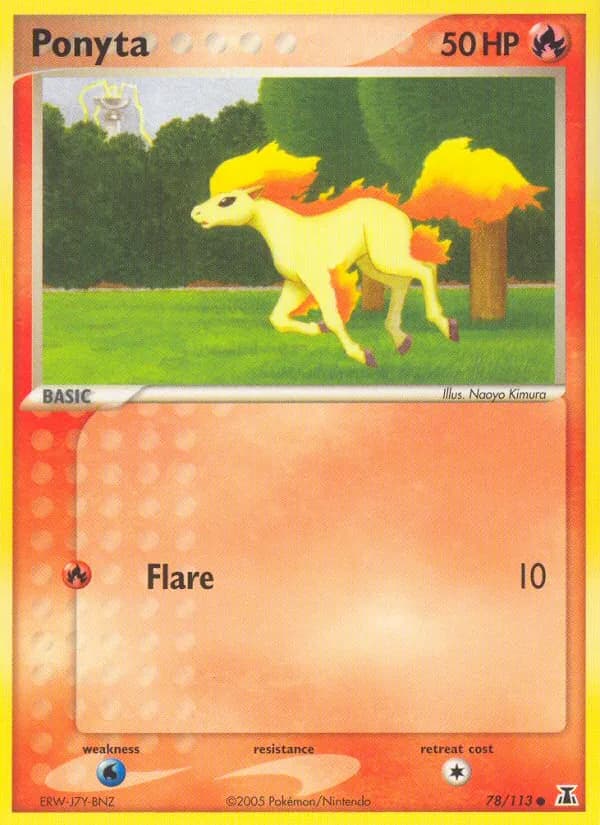 Ponyta card in English
