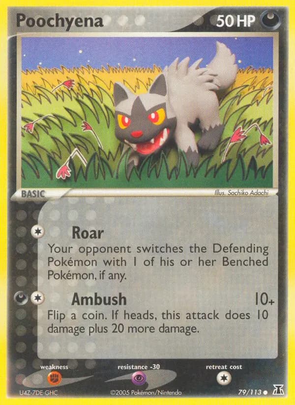 Poochyena card in English