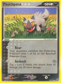 Poochyena card in English