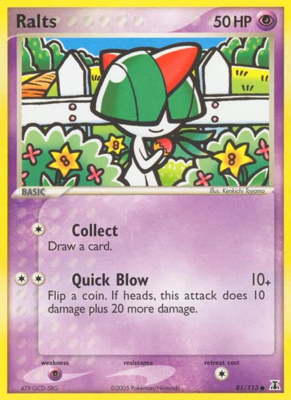 Ralts card in English