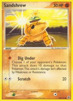 Sandshrew card in English
