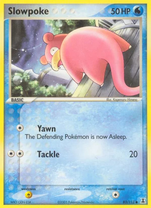 Slowpoke card in English