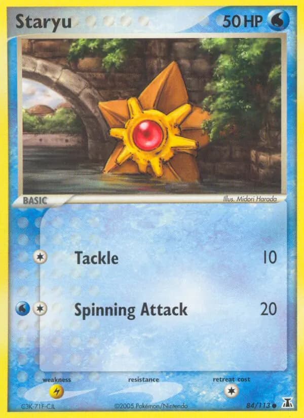 Staryu card in English