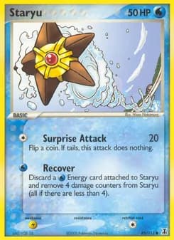 Staryu card in English