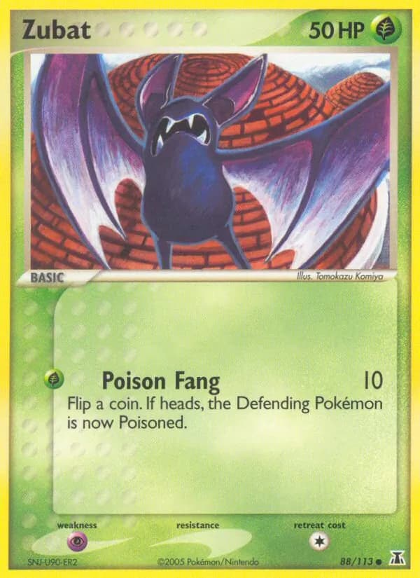Zubat card in English