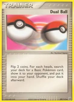 Dual Ball card in English