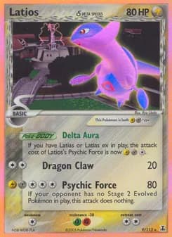 Latios δ card in English
