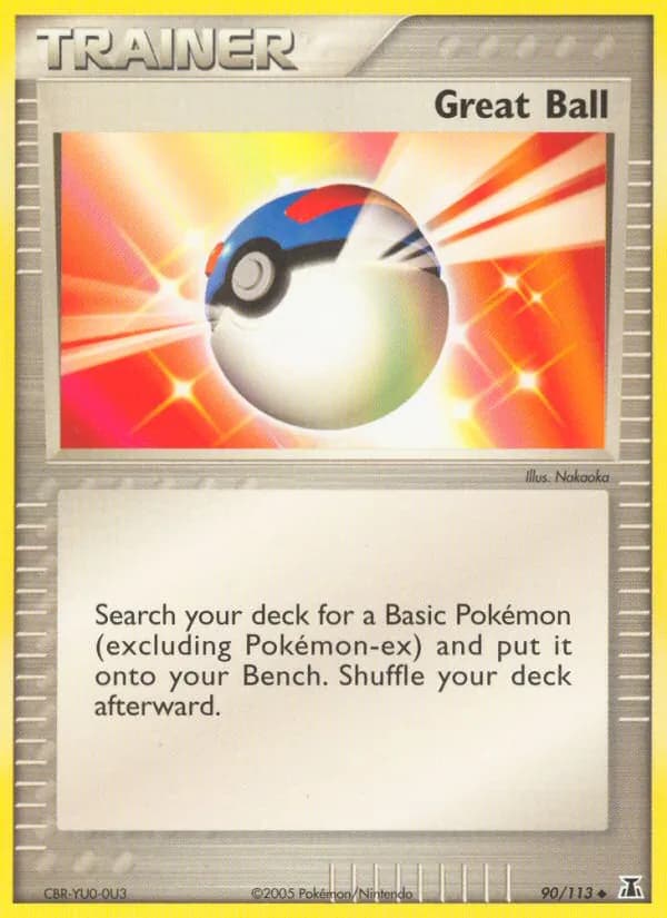 Great Ball card in English