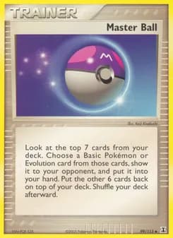 Master Ball card in English