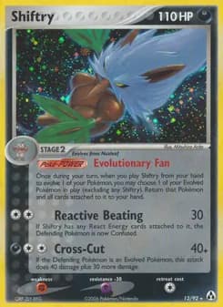 Shiftry card in English