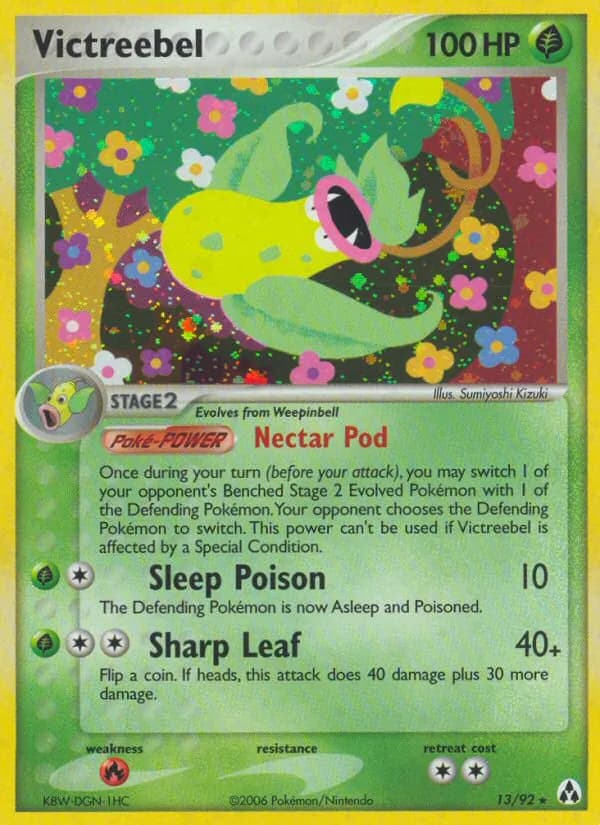 Victreebel card in English