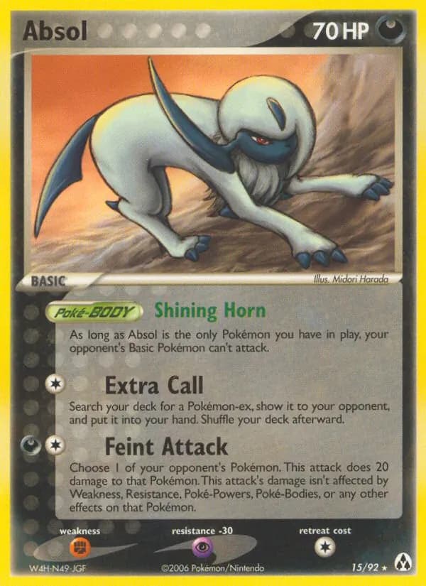 Absol card in English