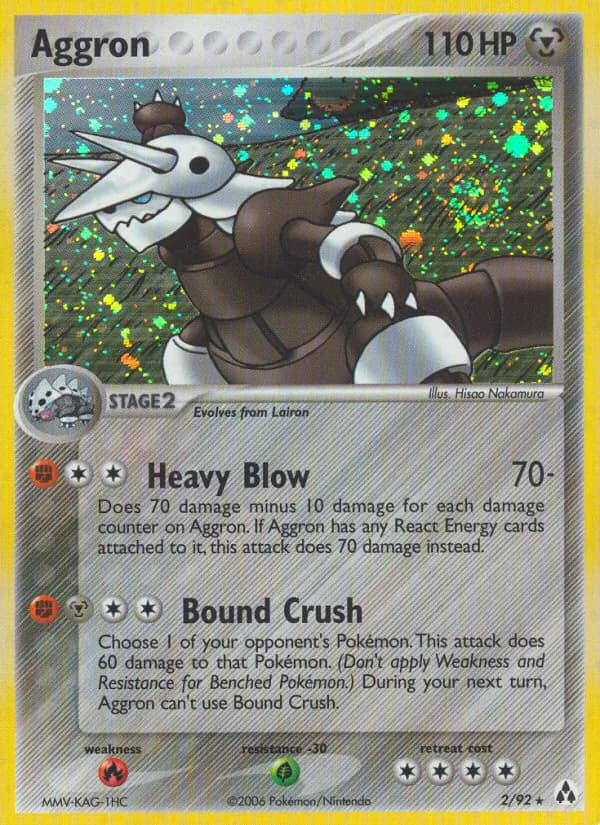 Aggron card in English