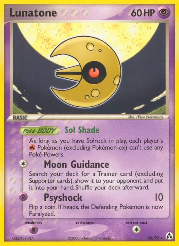 Lunatone card in English