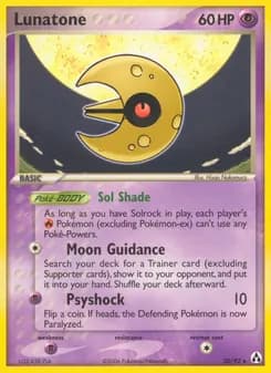 Lunatone card in English