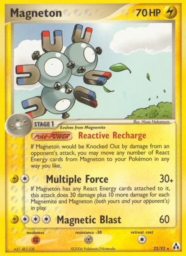 Magneton card in English