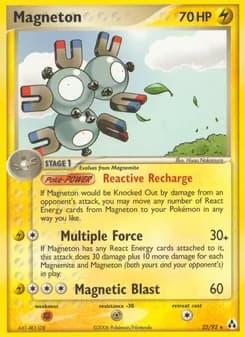Magneton card in English
