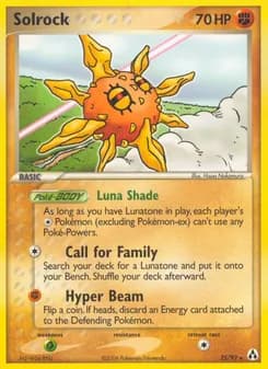 Solrock card in English