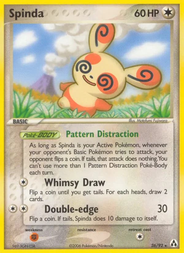 Spinda card in English