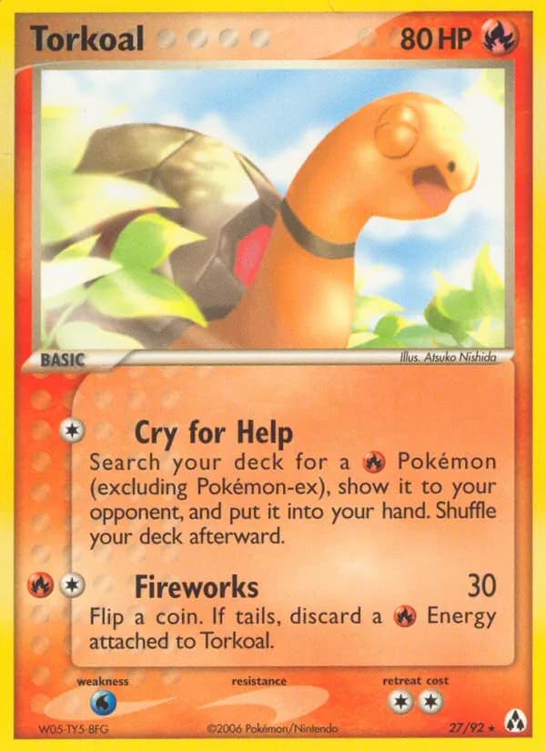 Torkoal card in English