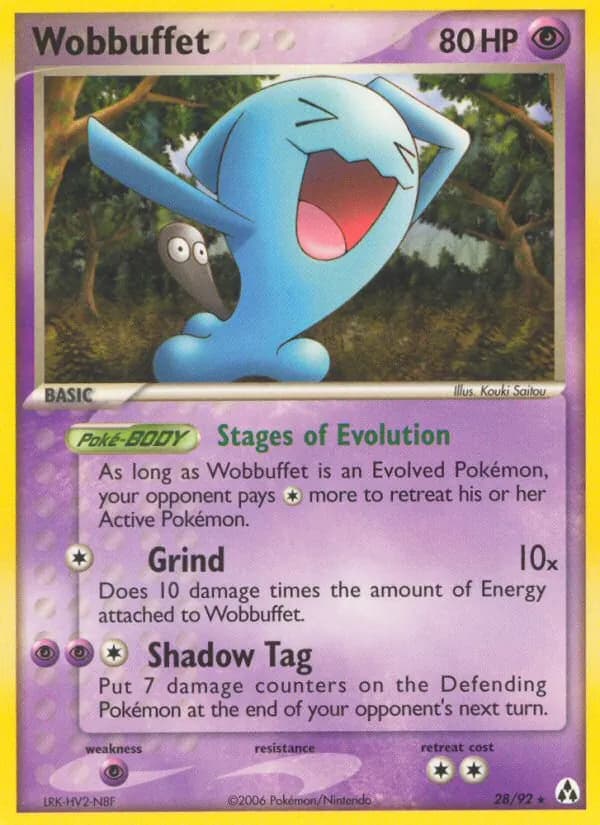 Wobbuffet card in English
