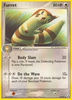 Furret card in English