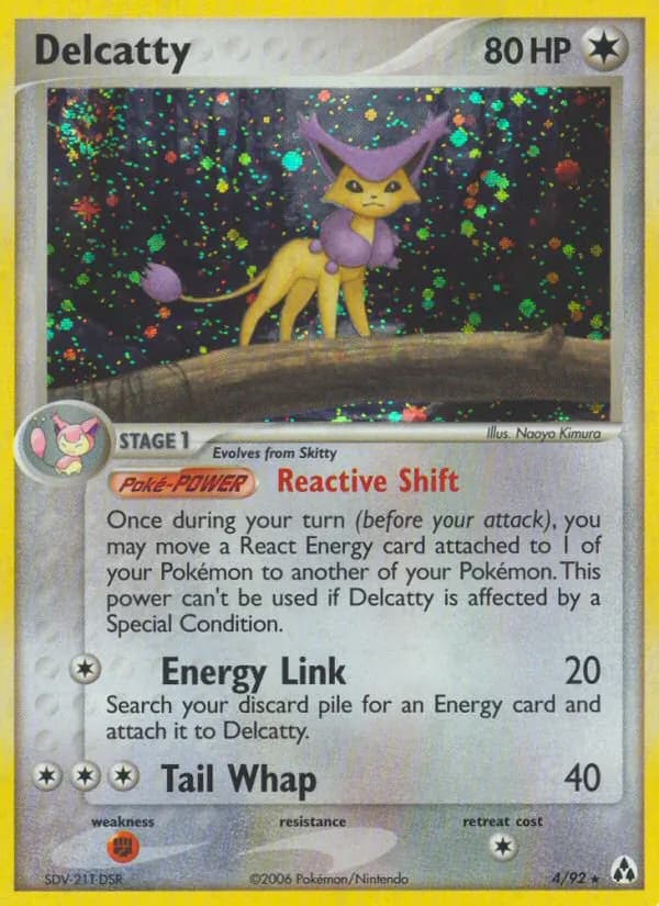 Delcatty card in English