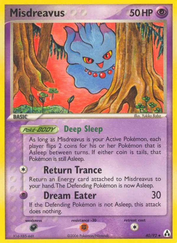 Misdreavus card in English