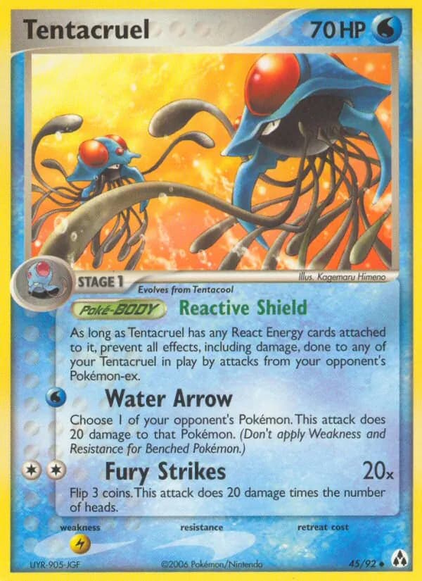 Tentacruel card in English