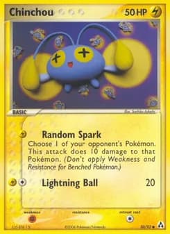 Chinchou card in English