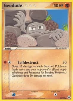 Geodude card in English