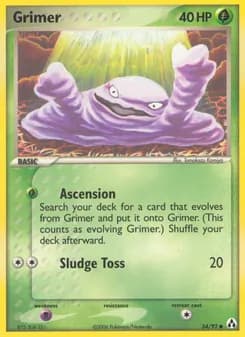 Grimer card in English