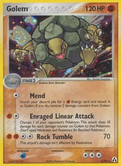 Golem card in English