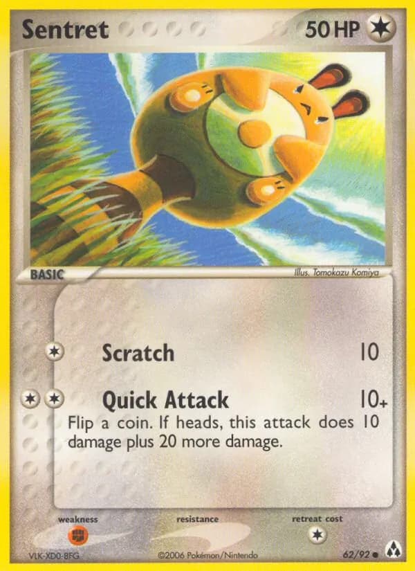 Sentret card in English