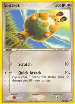 Sentret card in English