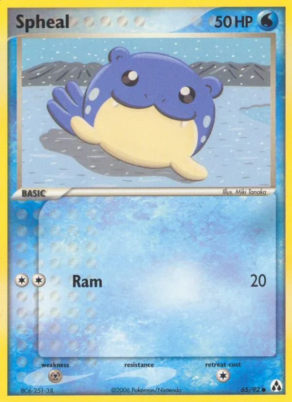 Spheal card in English
