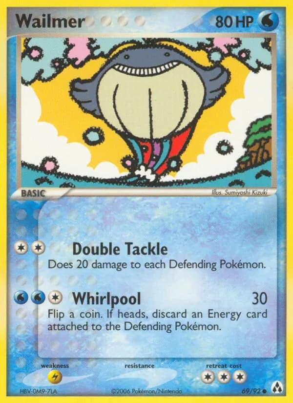 Wailmer card in English