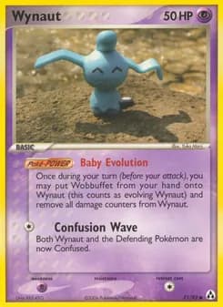 Wynaut card in English