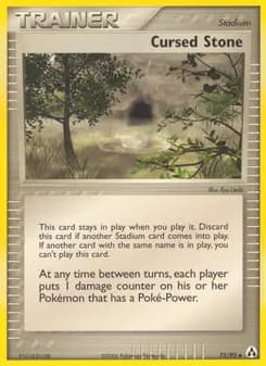 Cursed Stone card in English