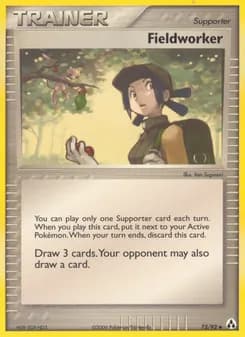Fieldworker card in English