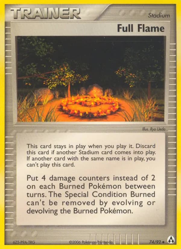 Full Flame card in English