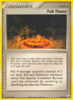 Full Flame card in English