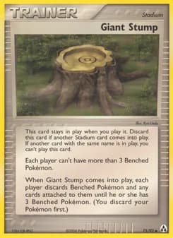 Giant Stump card in English