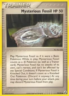 Mysterious Fossil card in English