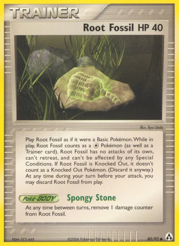 Root Fossil card in English